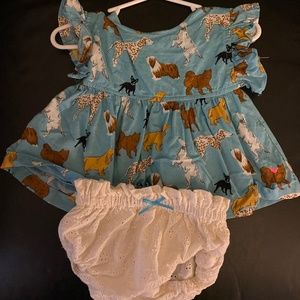 Pink Chicken Sky Blue Dogs